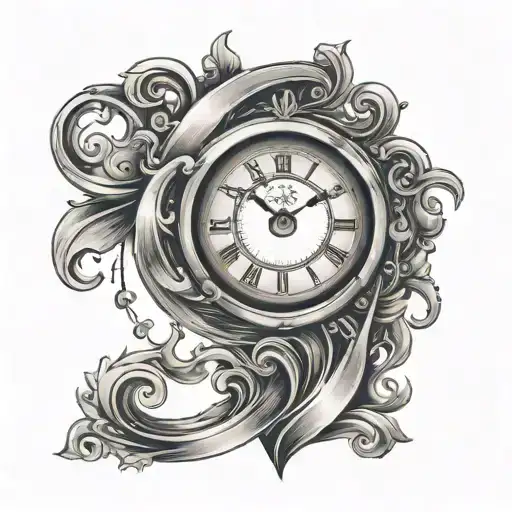 Clock With Letter H