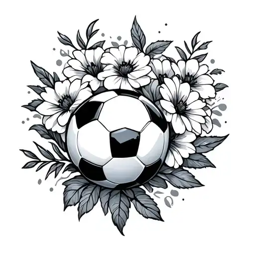 Soccer With Flowers