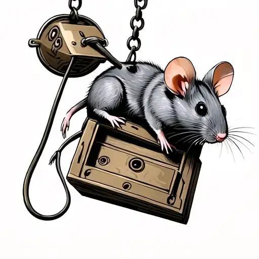 Mice Selling Mousetraps With Hanging Mousetraps