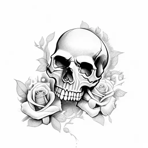 Skull And Roses