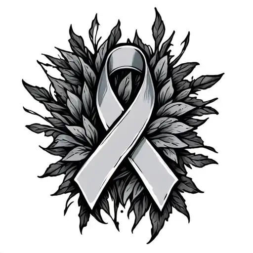 Stonework Cancer Ribbon