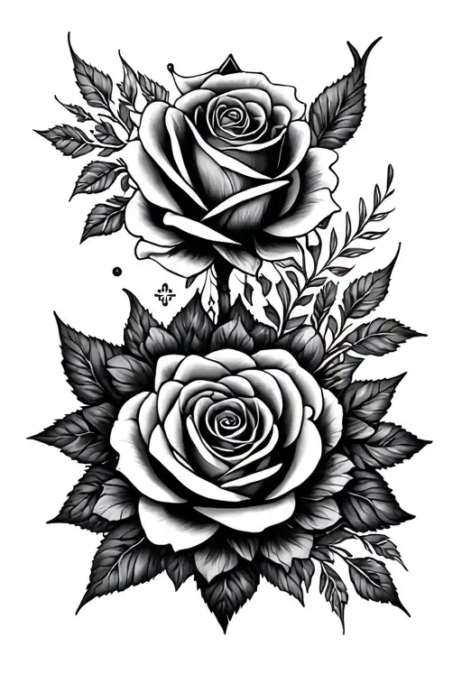 Mandala With Roses And Astar