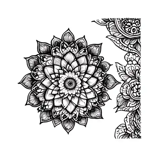 Mandala For A Woman's Shoulder