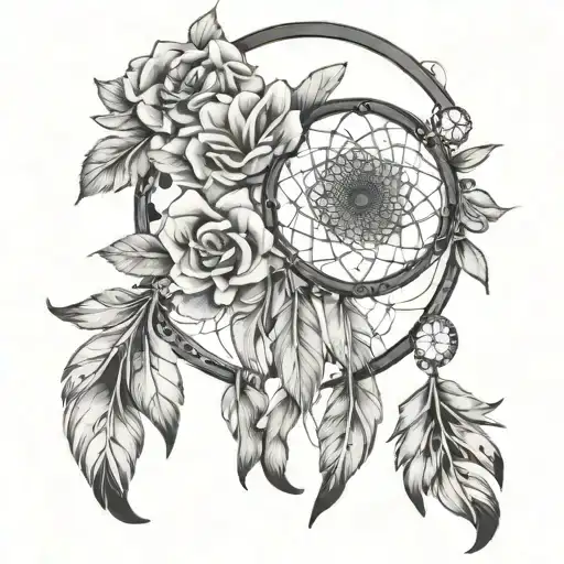 Dream Catcher With Flowers