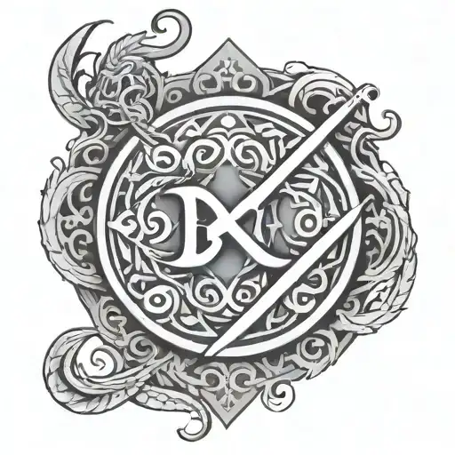 A Custom Symbol That Represents The Name Bravem