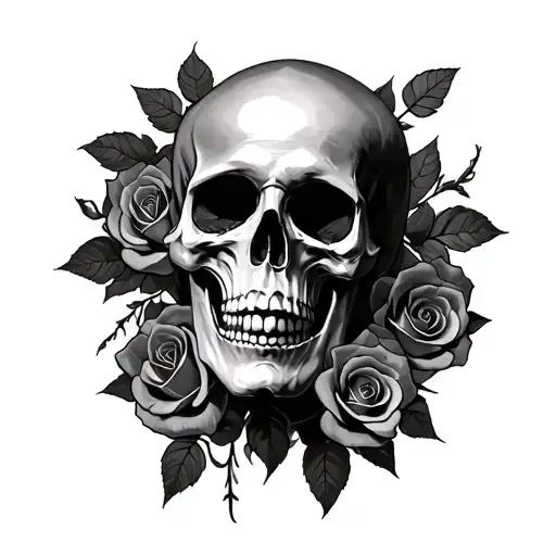 The Holy Death With Roses