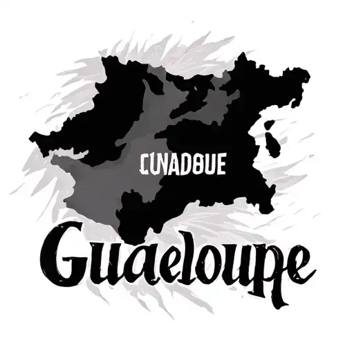 Map Of Guadeloupe Contour