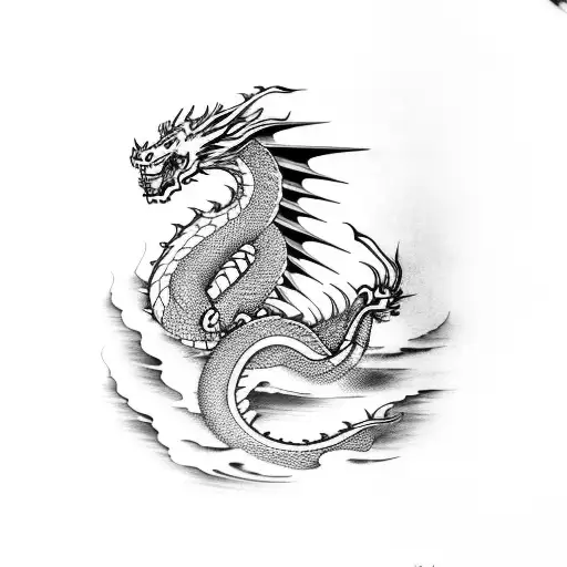 Dragon Boat On Japanese Water