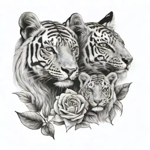 Mother And Son Tatto Idea