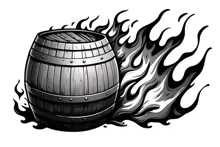 Flaming Barrel