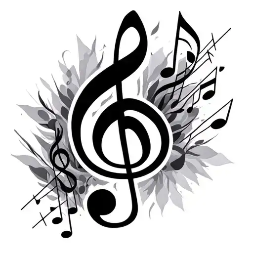 Music Notes Treble Clef