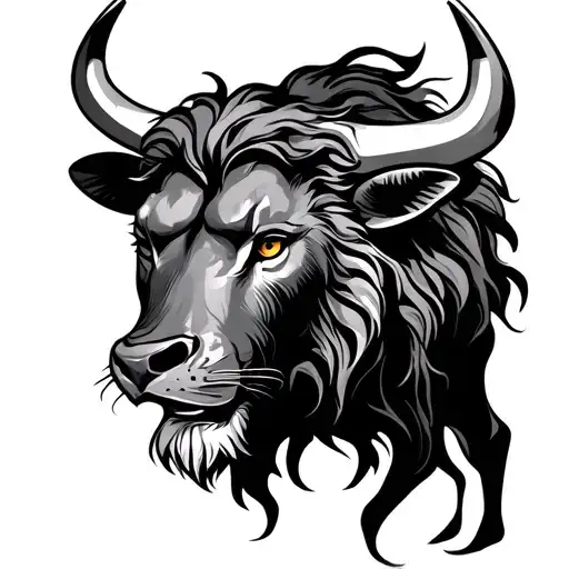 Bull And Lion