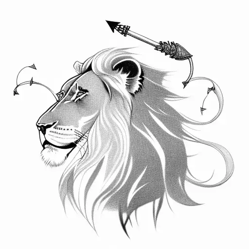 Lion With Three Arrows