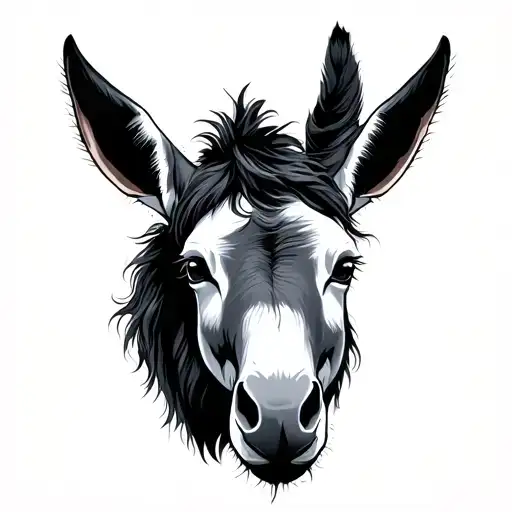Donkey Head In Shape Of A Key