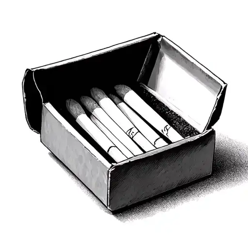 Unused Matches In Matchbox Half Open