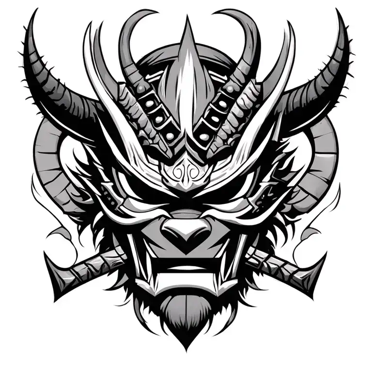 Samurai Oni Mask