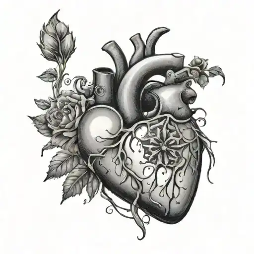 A Ray Of Sunshine Incorporated Into A Realistic Heart
