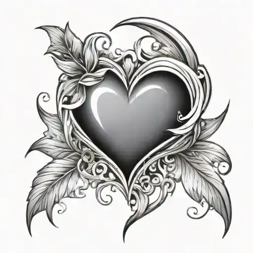 A Heart Incorporated Into A Ray Of Shunshine