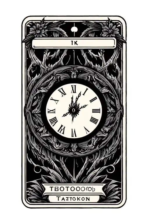 Tarot Card Featuring Time