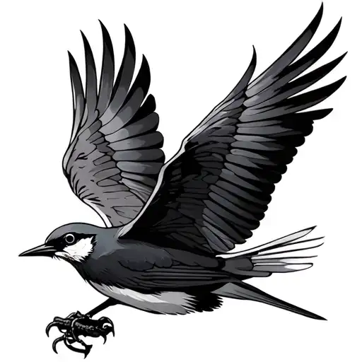 Mockingbird Flying