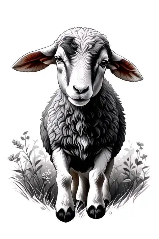 Lamb With 23 Psalm 23