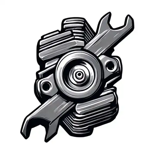 Mechanic Spanner Piston Engine Made