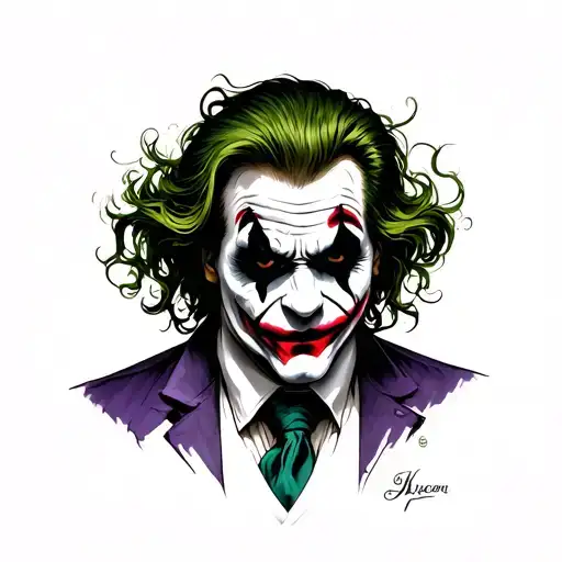 Joker Tattoo Design