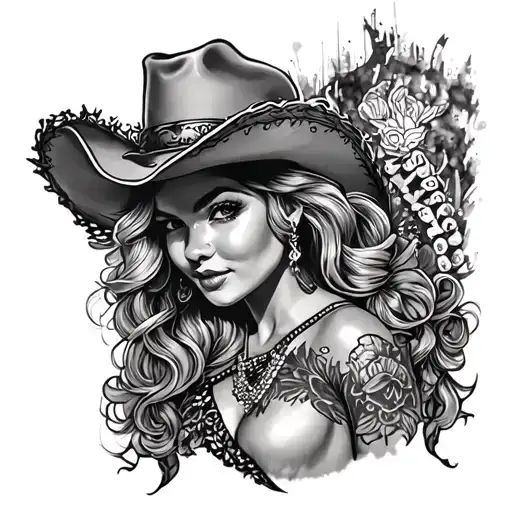 Western Pinup Girl