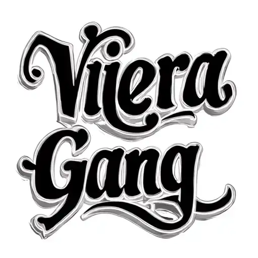 Viera Gang In Script Font Style