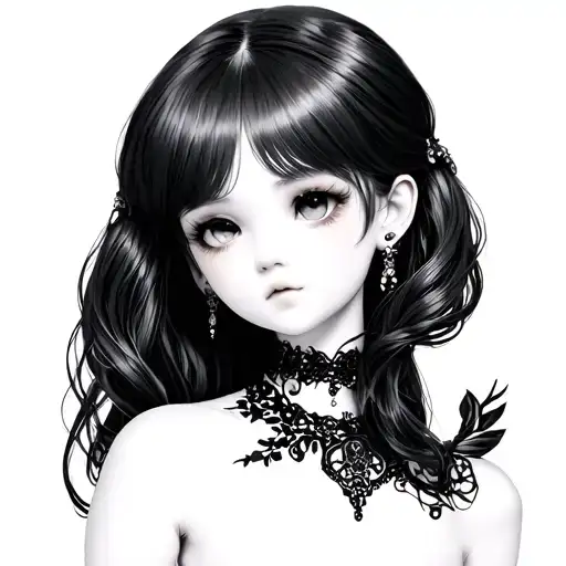 Anime -Style Porcelain Doll