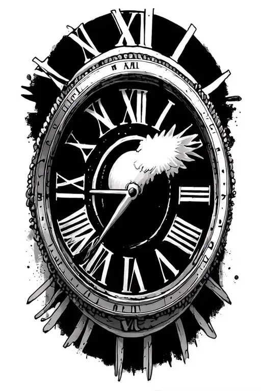 Roman Numerals With Cool Background Looking Through Lens