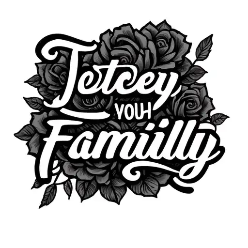 Familly With Text