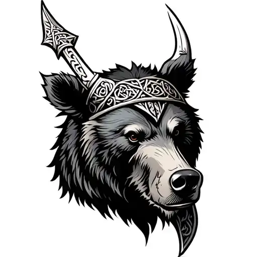 Viking Celtic Bear