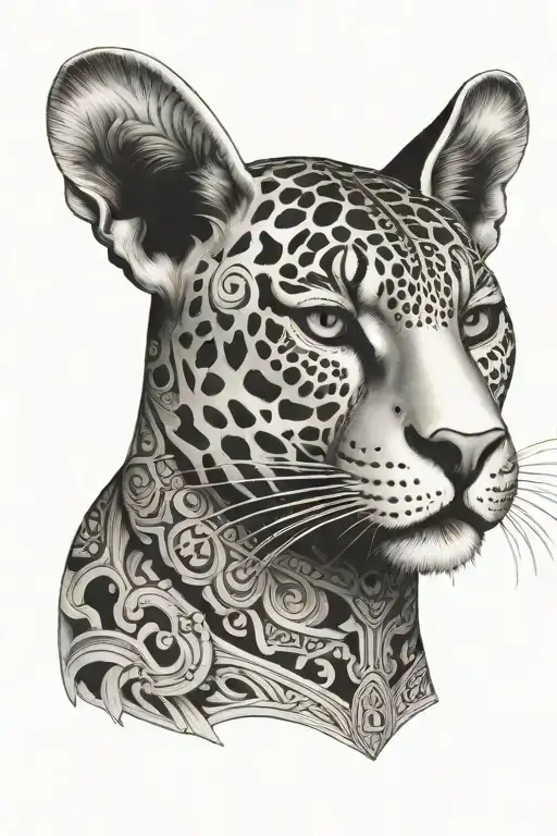 Jaguar And Aztec Headrest