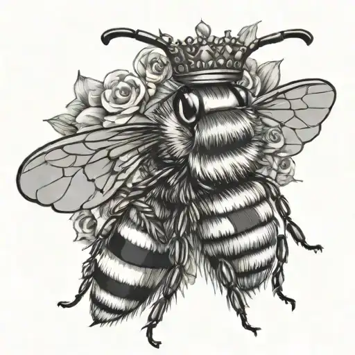 Bee Wearing A Crown