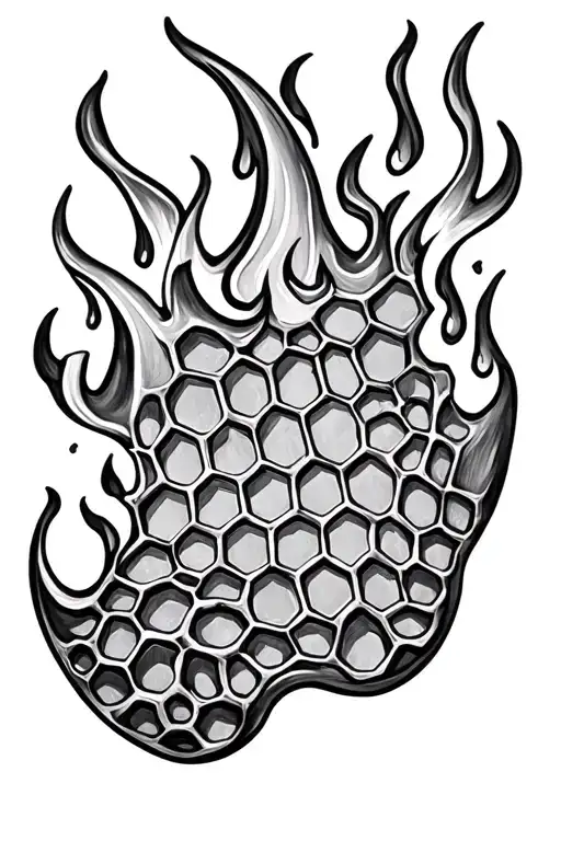 Honeycomb Fire Flames