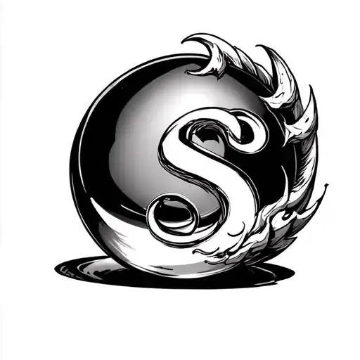 Crystal Ball Dragon Ball In The Shape Of S