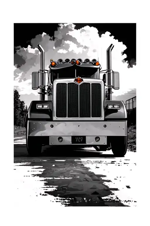 Peterbilt Truck Paying Homage
