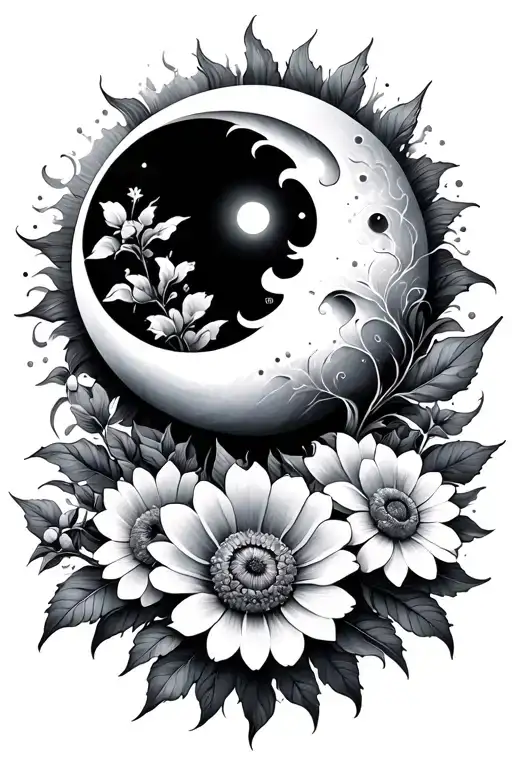 Sun And Moon Flowers