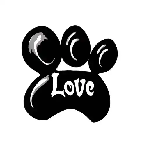 Love Beer Women Symbol And Dog Paw Print