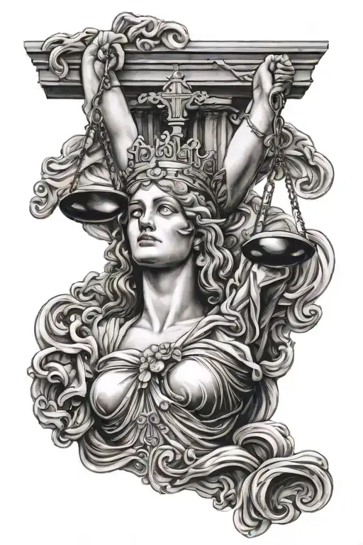 Lady Justice Blindfolded