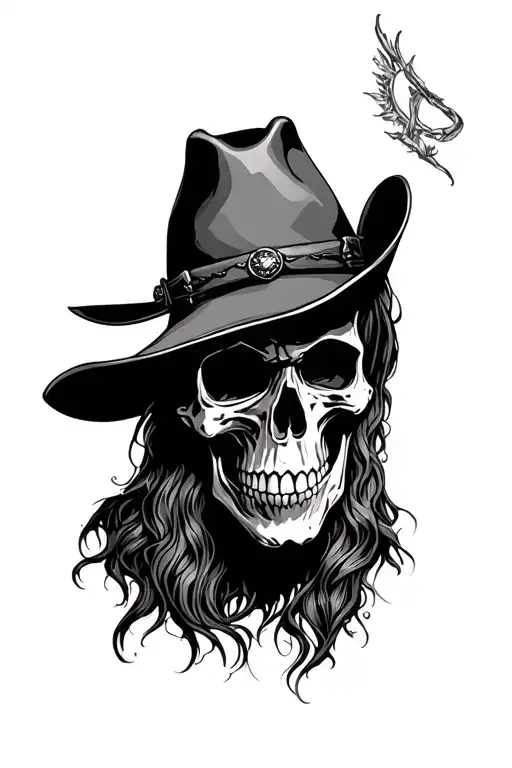 Cowboy Skull Very Dark Shading