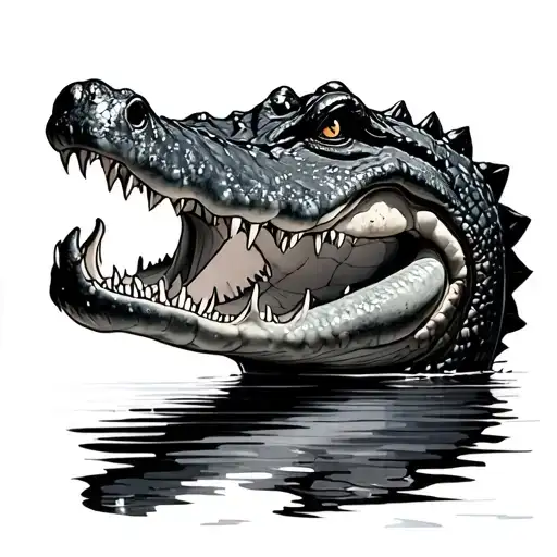 Swamp With Aligator Head