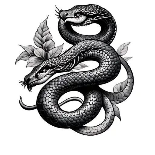 Band Tattoo For Forearm With Rudraksh With Outline Of A Snake