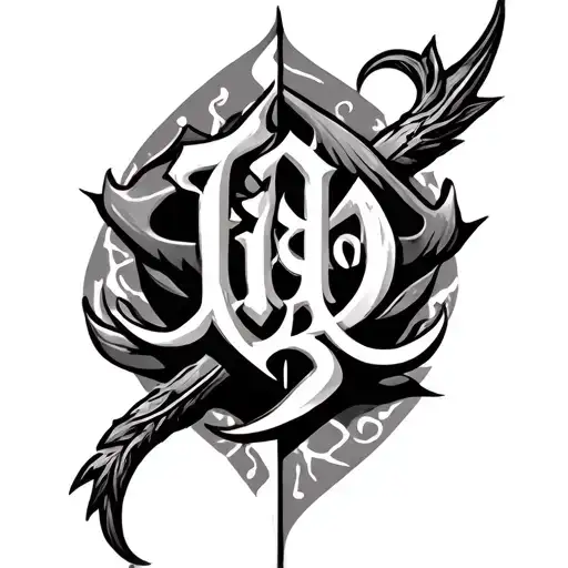 Trishul With Immortal Text