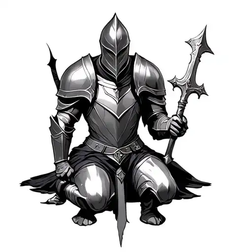 Kneeling Knight
