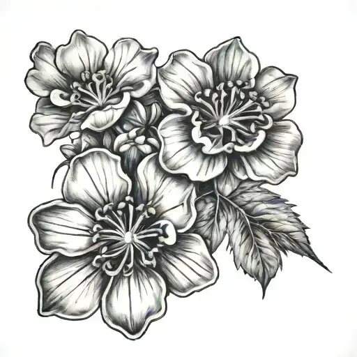 Geraniums Crossed Together
