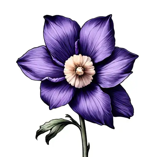 Violet And Daffodil