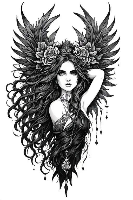 Virgo Goddess Gothic Inspired