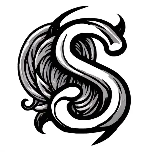 Letter S Tattoo Design